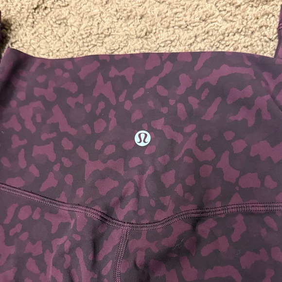 lululemon athletica Maroon Patterned Leggings - Picture 2 of 5